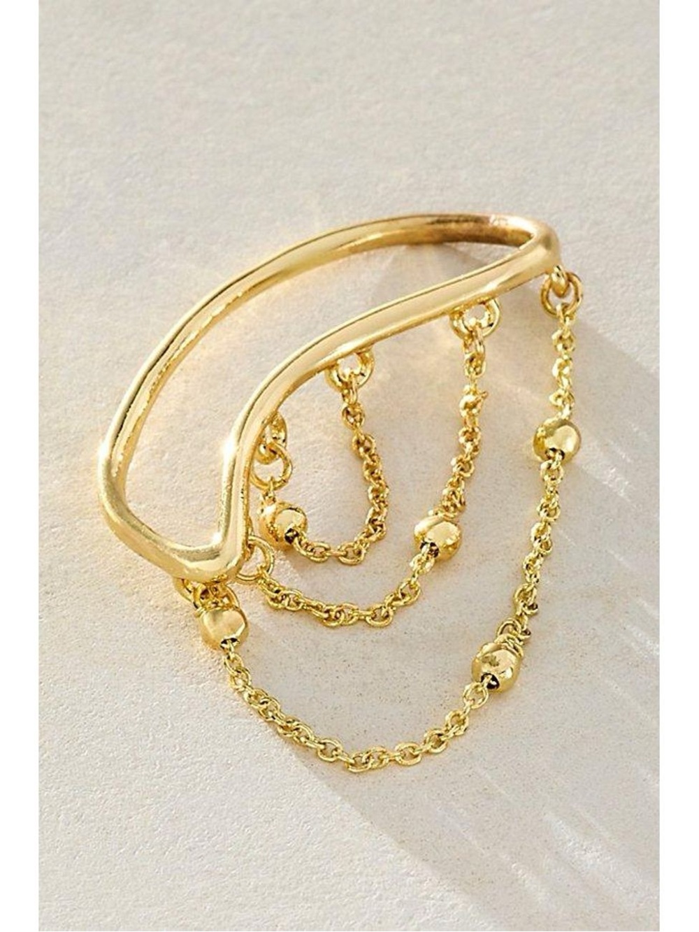 NWT Free People Ginny Ear Cuff Gold